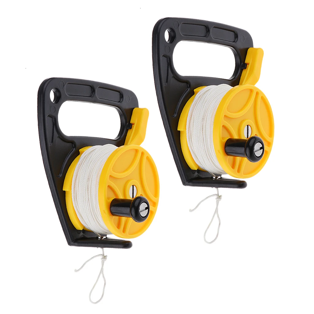 2-Pack SMB Dive Reel 150ft сильная нейлоновая линия, крушение подводное погружение ныряльщиков каяк якорное оборудование