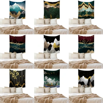 

Oil Painting Series Printed Wall Hanging Tapestry Polyester Blanket Art Abstract Carpet Mat Home Decorative