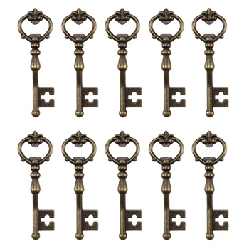 

Antique Zinc Alloy Bronze Knobs Pulls Handles - Antique Key Shape Decorative Kitchen Cabinet Wardrobe Cupboard Furniture Door Dr