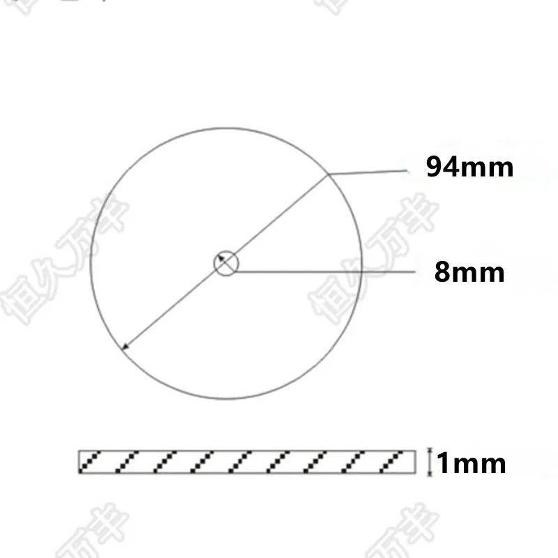 Dial clockwise round piece 360 degree stainless steel measuring instrument 94x8x1 5