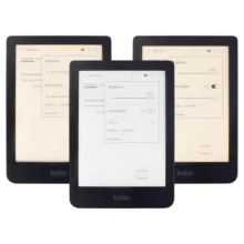 Kobo clara hd n249 ereader tela sensível ao toque e leitor de livros e-ink luz frontal e-livros leitor branco/luz quente