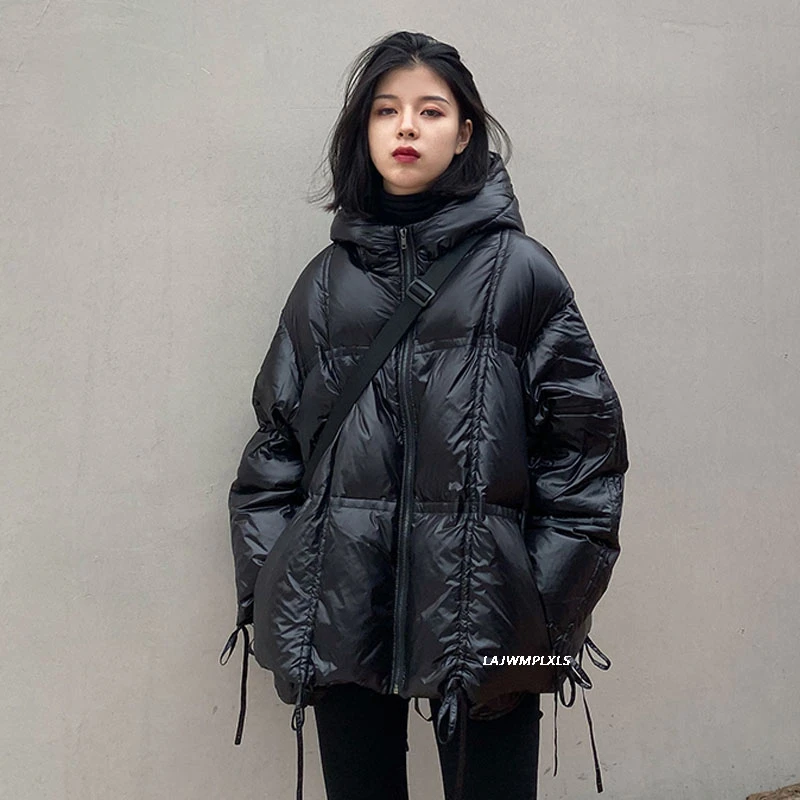 2020 new black Hooded Winter Down Jacket puffer