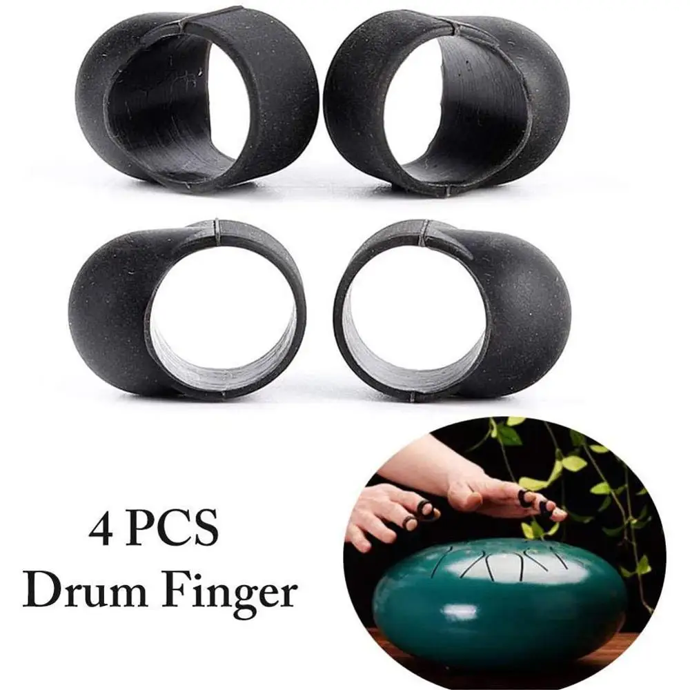 

Percussion Instrument Finger Tool Exerciser Drum Finger Sleeve Steel Tongue Drum Finger Picks Rubber Knocking Finger Sleeves
