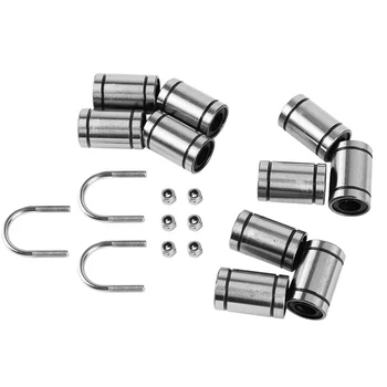 

Tools Stainless Steel Spare U Bolt Kit LM8UU Bearings Durable DIY Parts Rustproof 3D Printer Professional For Prusa I3 MK2 2S 3
