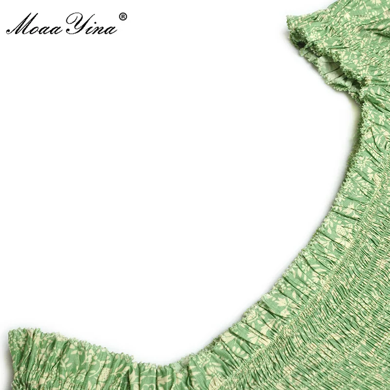 MoaaYina Fashion Designer dress Summer Women's