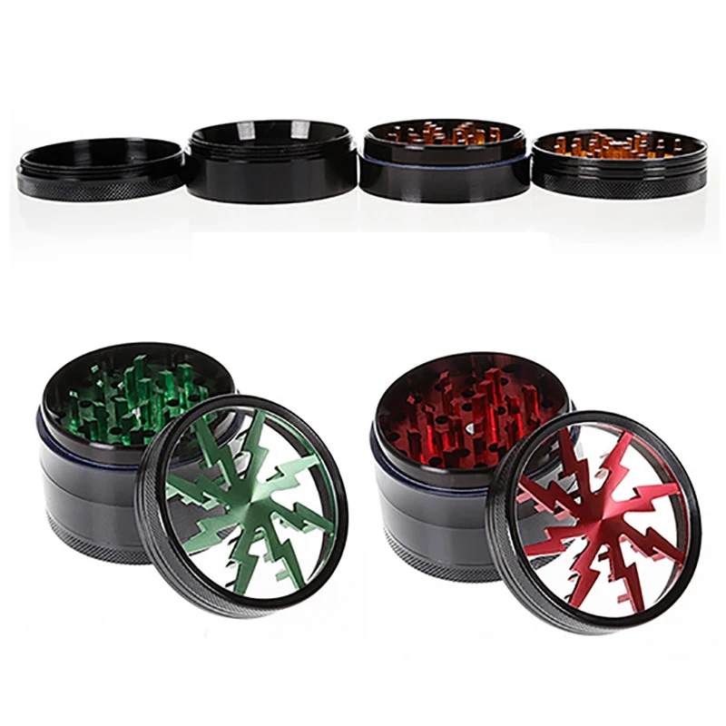 63mm-4-layer-Metal-Herb-Mill-Crusher-Tobacco-Lightning-Teeth-Smoke-Grinder (3)