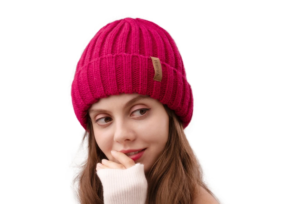 ICEbear женская шапка бини с флисовой подкладкой мужские вязаные зимние шапочки для женщин F-2019W014