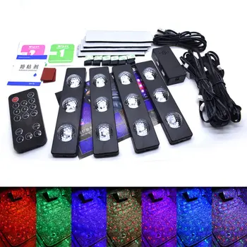 

GLCC USB LED Car Atmosphere Ambient Light Mini LED Car Light Auto Atmosphere Decorative Lamp Car Interior Light With Remote 5V