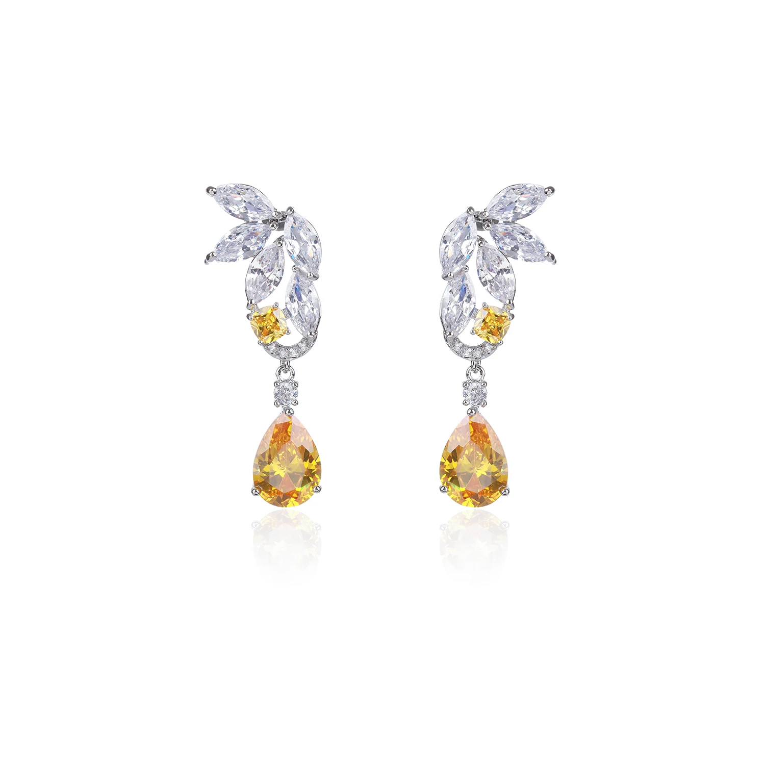 Cubic Zircon CZ Earrings for Wedding Bride Crystals Dangle Earring for Women,Fashion Jewelry Accessories CE11355