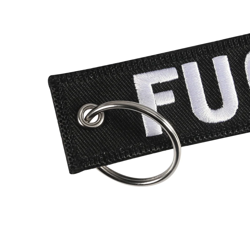 Fashion Jewelry Chaveiro Car Key Chain Black and White Key Holder for Cars and Motorcycles Car Key Ring Funny Keychains llavero (6)