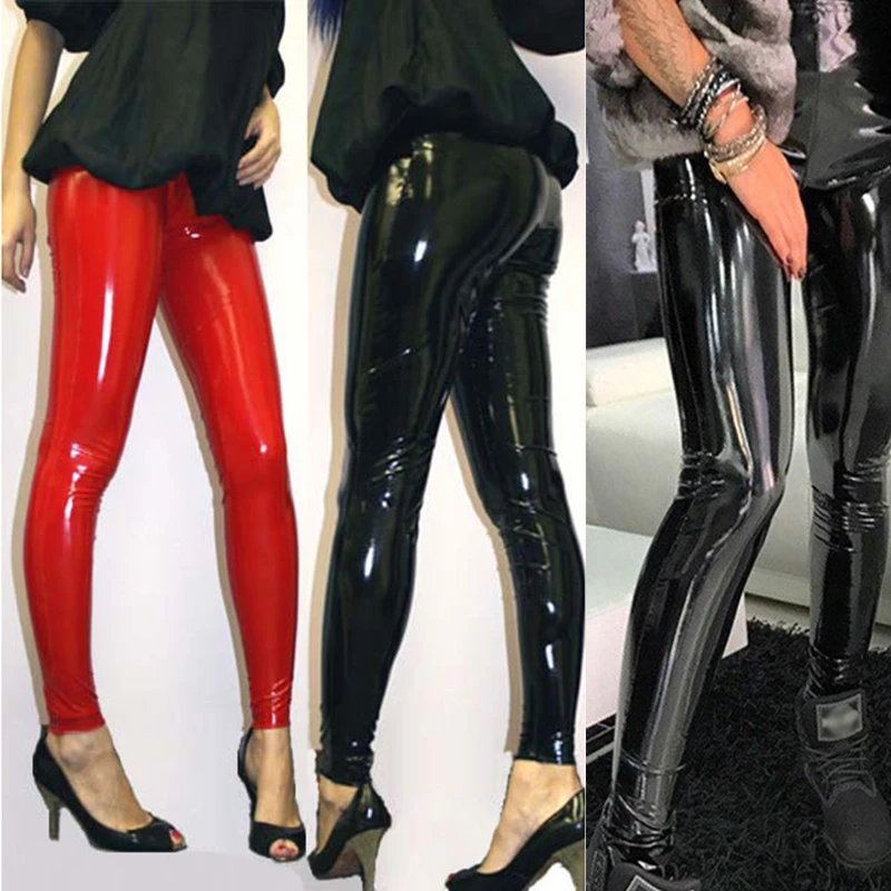 pvc pants plus size