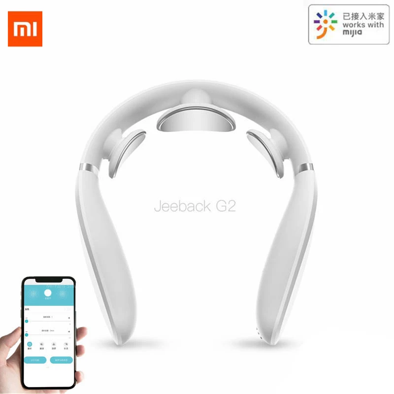 Xiaomi Jeeback шейный массажер G2 TENS импульсный массажер для спины шеи с дальним инфракрасным нагревом забота о здоровье Расслабляющая Подушка лечение шеи