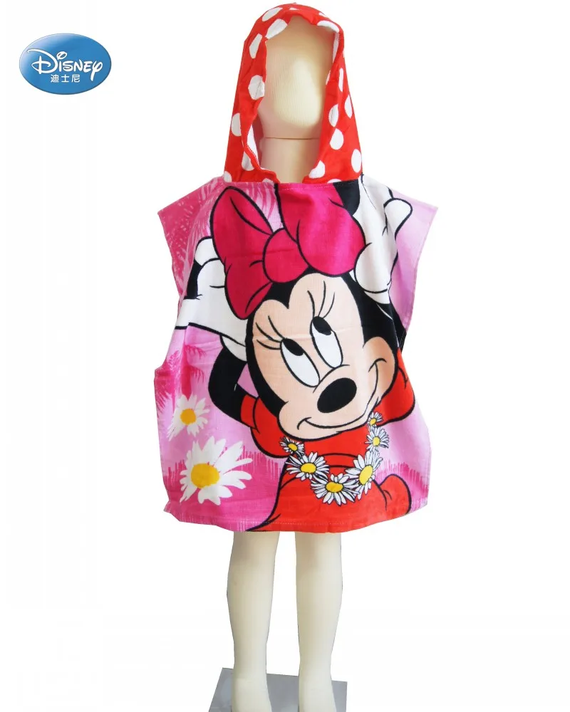 Serviette De Bain En Coton Dessin Anime Disney Mickey Minnie Mouse La Reine Des Neiges Pour Enfants De 0 A 3 Ans Serviette De Plage A Capuche Poncho De Natation Aliexpress