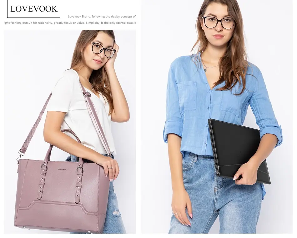 LOVEVOOK женская сумка с ручкой сверху, через плечо, женские сумки через плечо, сумки для офиса, женская большая емкость, сумка для ноутбука