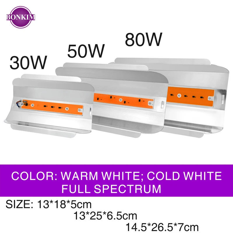  LED Floodlight Grow Light 50W 80W 30W Phyto Lamp Full Spectrum 220V Iodine Tungsten Lamp LED Spotli - 32947517765