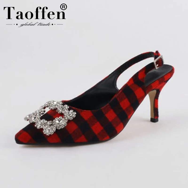 

Taoffen Size 34-40 Women Party Ladies Pumps Fashion Pointed Toe Wedding Spring Office Work Shoes Woman New Hot Pumps Footwear