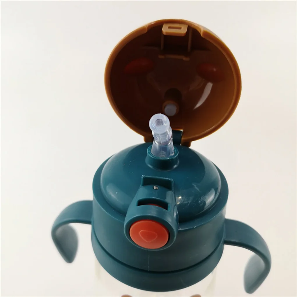 400 мл Детские стаканчики с мультяшными животными для обучения питанию Детские стаканчики с ручками для походов и кемпинга