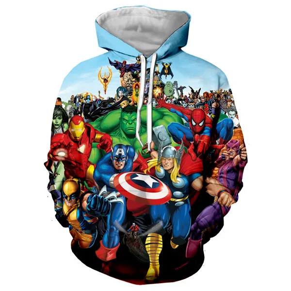 Cool Hipster Spider Man Battle suit 3D Print Hoodies Black Tracksuits Men/Women Streetwear Hoodie Boys Rock Jacket Oversized 5XL - Цвет: Harajuku020