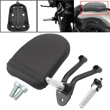 

Motorbike Retro Passenger Seat Driver Rider Foot Rests Cafe Racer Sets For Honda 2017-2018 Rebel CMX 300 500 2017-2018