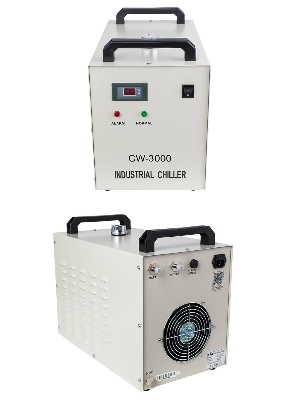 Cloudray S& A CW3000 промышленный охладитель воды для CO2 лазерной гравировки резки охлаждения 60 Вт 80 Вт лазерной трубки DG110V AG220V