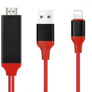 

USB Lighting to HDMI HDTV AV Adapter for iPhone 6S 6 7 8 Plus X XR XS 11 Pro Max Video Connector Audio Converter Charging Cable