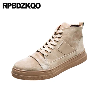 

autumn booties combat lace up fashion army designer shoes men high quality suede comfortable 2019 boots fall short military male