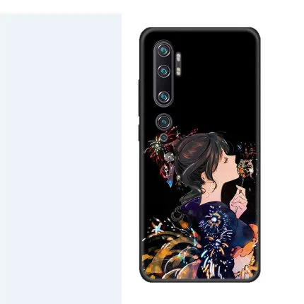 На заказ xiaomi mi note 10 чехол s Чехол Мягкий силиконовый против царапин xiaomi mi note 10 Pro задняя крышка матовый тонкий чехол для xiaomi - Цвет: meinv