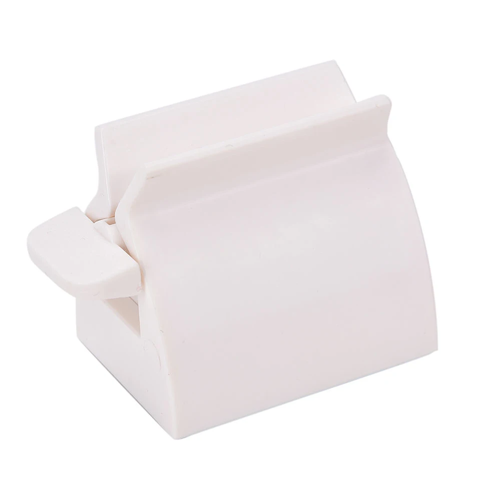 Вращающаяся трубка соковыжималка для зубной пасты легкий дозатор Держатель сиденья подставка для ванной комнаты магазин QJS - Цвет: Белый