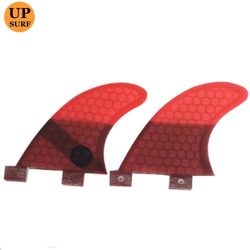 Surfing 2Pcs/3pcs Double Tabs Fins S/M/L/GL Fin Honeycomb Fibreglass Fins free combination fin set up Double Quilhas upsurf
