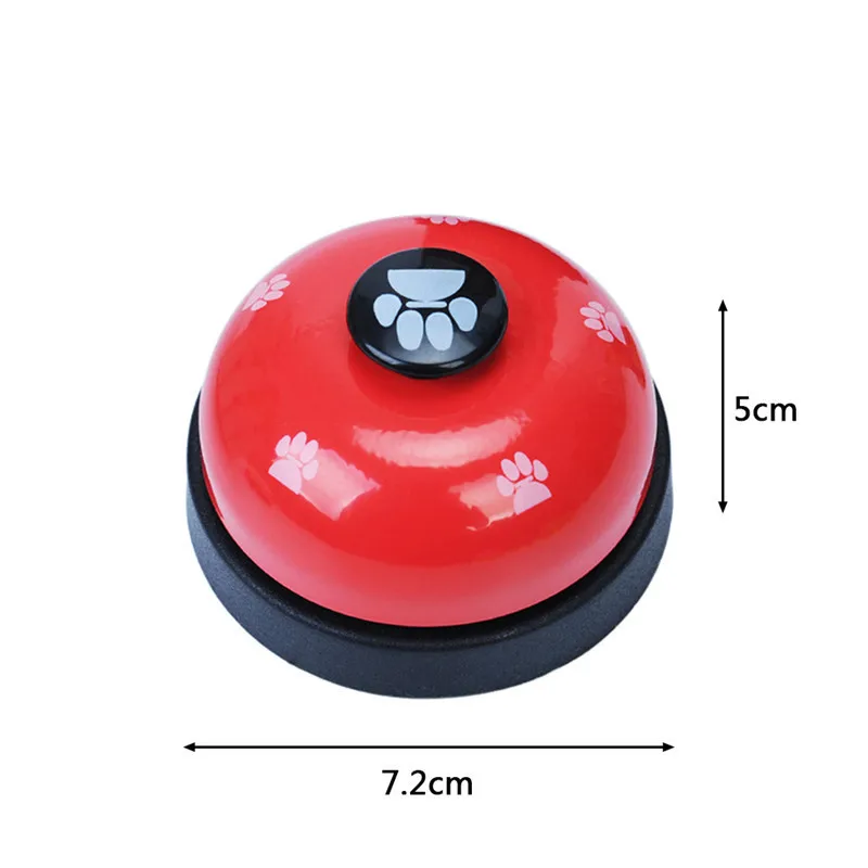 High Quality Cat Dog Pet Training Bell Stainless Steel+Plastic Practical Footprint Pet Puppy Dinner Calling Bell Pet Supplies