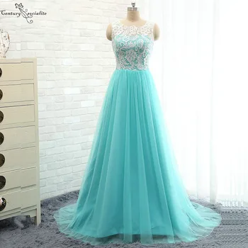 

Long Prom Dresses for Women Lace A-Line Button Back Sweep Train Plus Size Party Dress Evening Gowns Customized Cheap