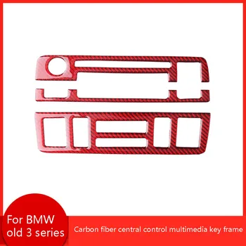 

For BMW 3 series E46 1998 1999 2000 2001 2002 2003 2004 2005 Car Carbon Fiber Center Control Dashboard Panel Air Vent Cover Trim