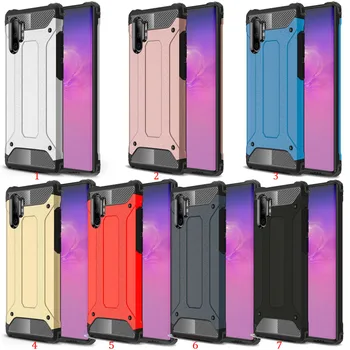 

50pcs/lot For Samsung Galaxy Note 10 Plus Impact Resistant Shockproof 2 in 1 Removable Hard Cover For Samsung Galaxy S10