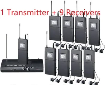

TAKSTAR WPM-200 Wireless In Ear earphone stage foldback Wireless Monitor System 1 Transmitter 9 Receivers