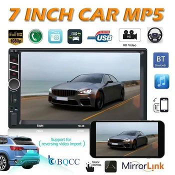 

2 DIN 7" Car Stereo Radio MP5 FM Player AUX-IN Mirror Link Touch Screen Autoradio + Camera (optional)