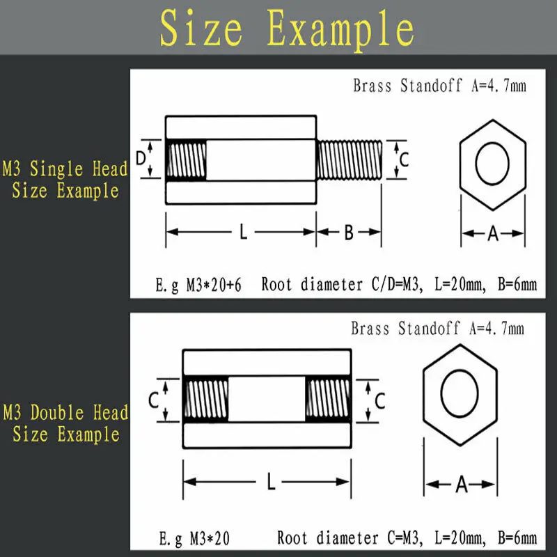 

Equipment Brass nut Stainless Steel Gasket Bracket M3 Metric Male/Female
