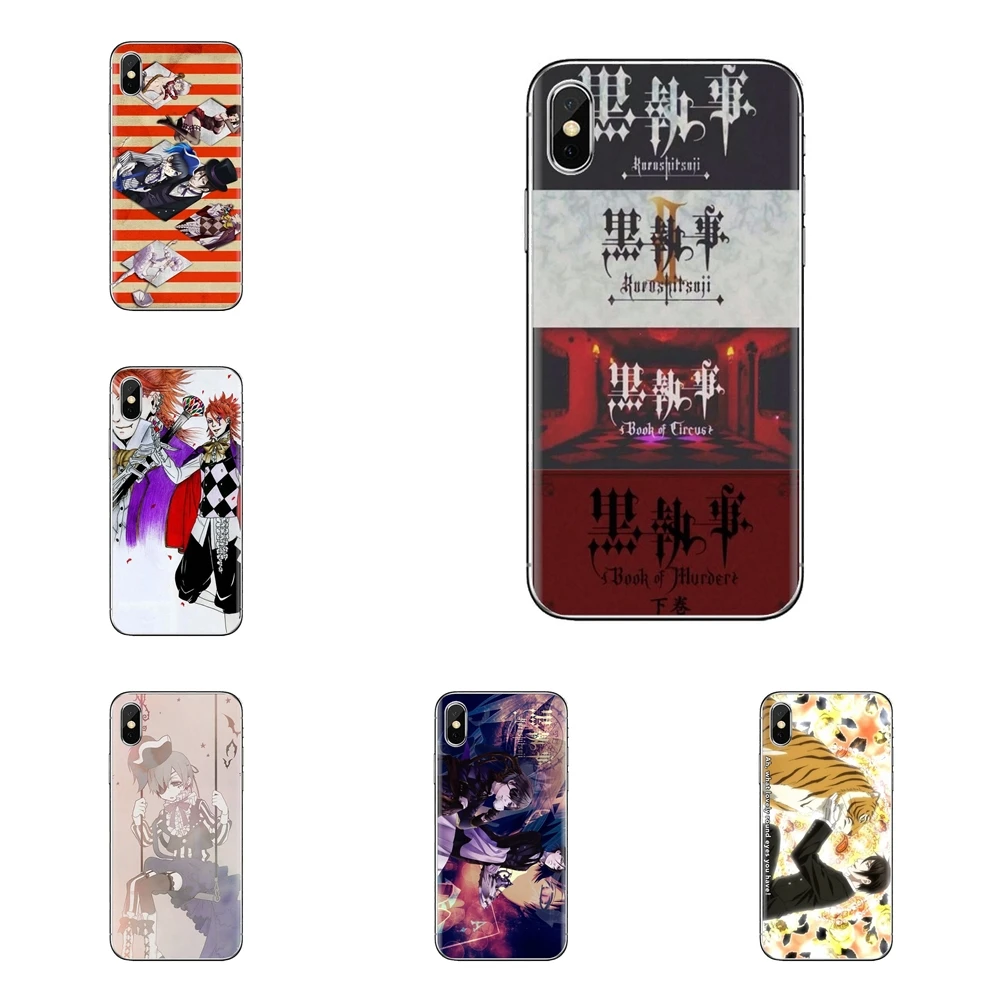 For Xiaomi Redmi 4 3 3S Pro Mi3 Mi4 Mi4i Mi4C Mi5 Mi5S Mi Max Note 2 TPU Transparent Cover Joker Black Butler Book of Circus |