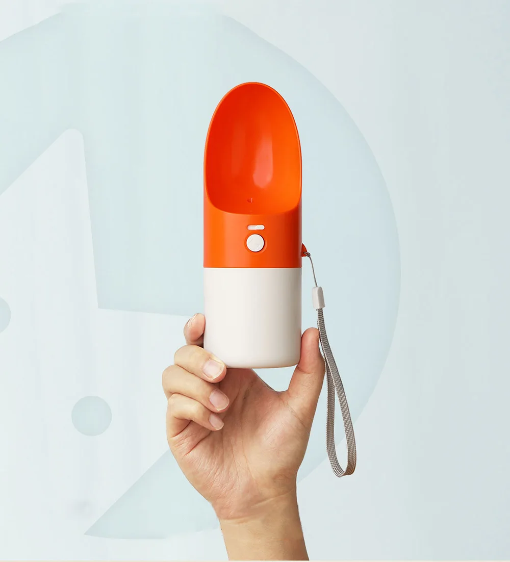 Оригинальная кружка для воды Xiaomi Rocket Pet 270 мл, портативная чашка для воды с одной кнопкой и замком для собак, кошек, уличная чашка для питья домашних животных