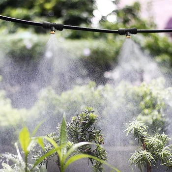 

Summer Misting Cooling System Kit Multi-functional Practical Durable Classic Plants Watering Irrigation Sprinkler Hose Set