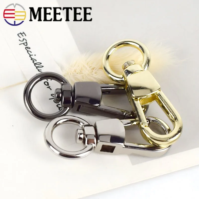 Meetee 5/10/20 шт. 11 мм сумки цепные пряжки металлическая кожа триггер кошелек ремешок