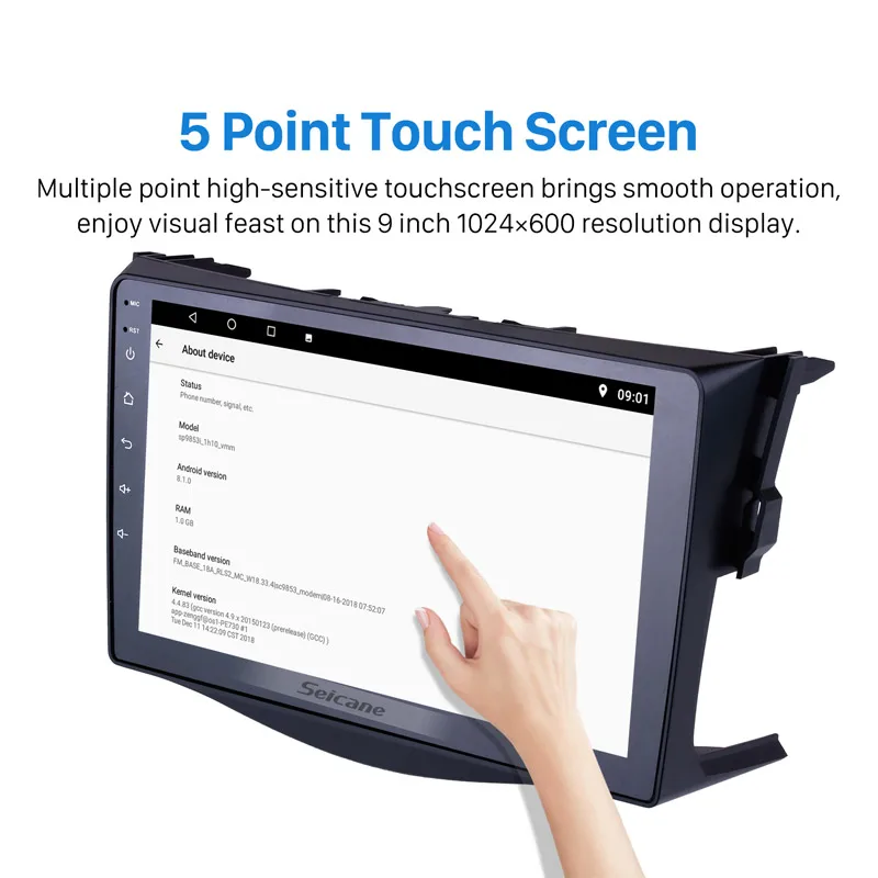 Excellent Seicane Android 9.0 9 inch 2Din Car Radio For 2013 Toyota RAV4 HD Touchscreen GPS Navi car Multimedia Player Support 3G Wifi 1
