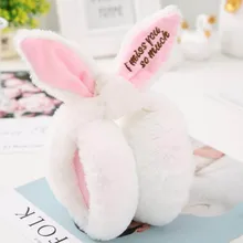 Calymel наушники с заячьими ушками плюшевые теплые складные подарок для зимы женские спортивные уличные теплые лыжные подарки на Рождество Хэллоуин