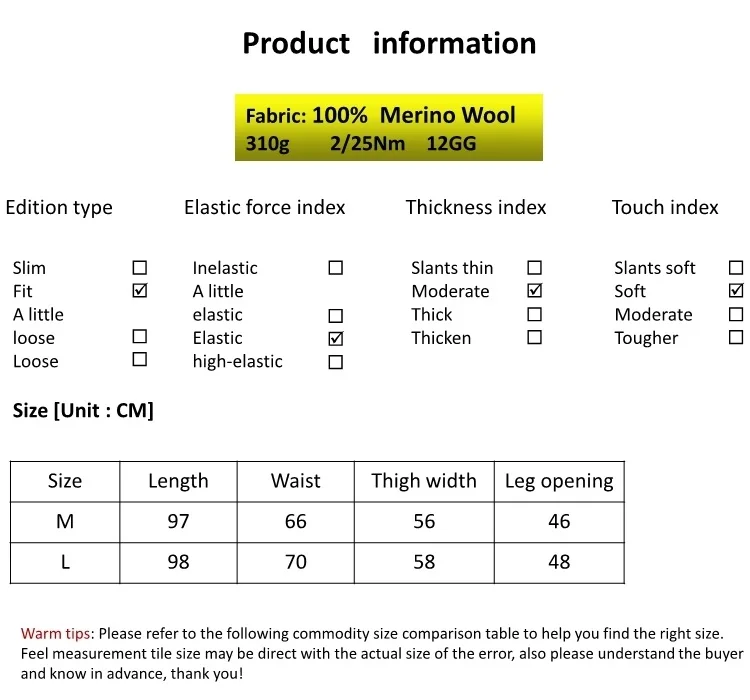 VOGGIN Wool women culottes Wide-leg pants women Merino worsted Knitted wear Loose solid color High Quality Fashion 2020 Autumn