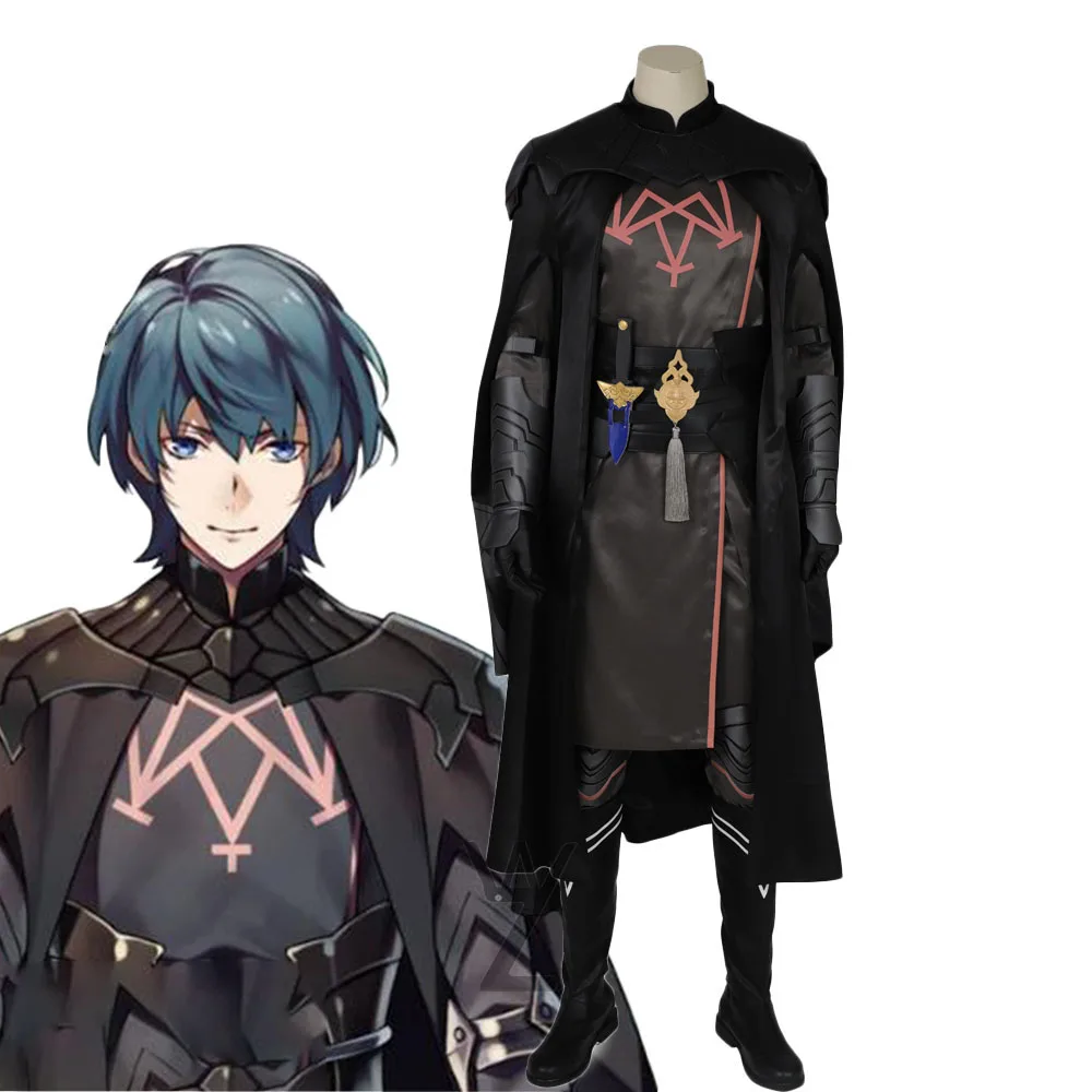 

Byleth Costumes Game Fire Emblem Three Houses Cosplay Cool Man Halloween Uniform Cloak Set