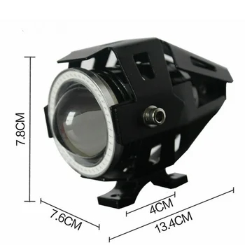 

Motorcycle LED Fog Light White Headlights 3000LM 6000k-7000k DC 12-80V