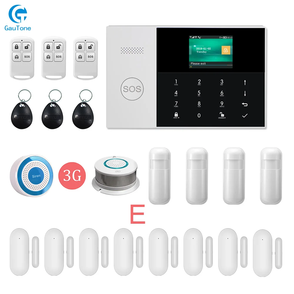 GT-007-3G-PG105-E DHL PG105 wifi GSM/3g GPRS домашняя интеллектуальная безопасность беспроводная сигнализация противопожарная защита приложение дистанционное управление - Цвет: GT-007-3G-PG105-E