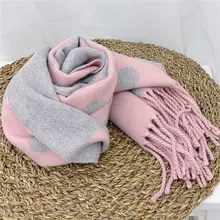 Кашемировый шарф в горошек с кисточками для девочек; шарфы для мальчиков; шейный платок; Детский шарф; теплая верхняя одежда; аксессуары для детей; сезон осень-зима