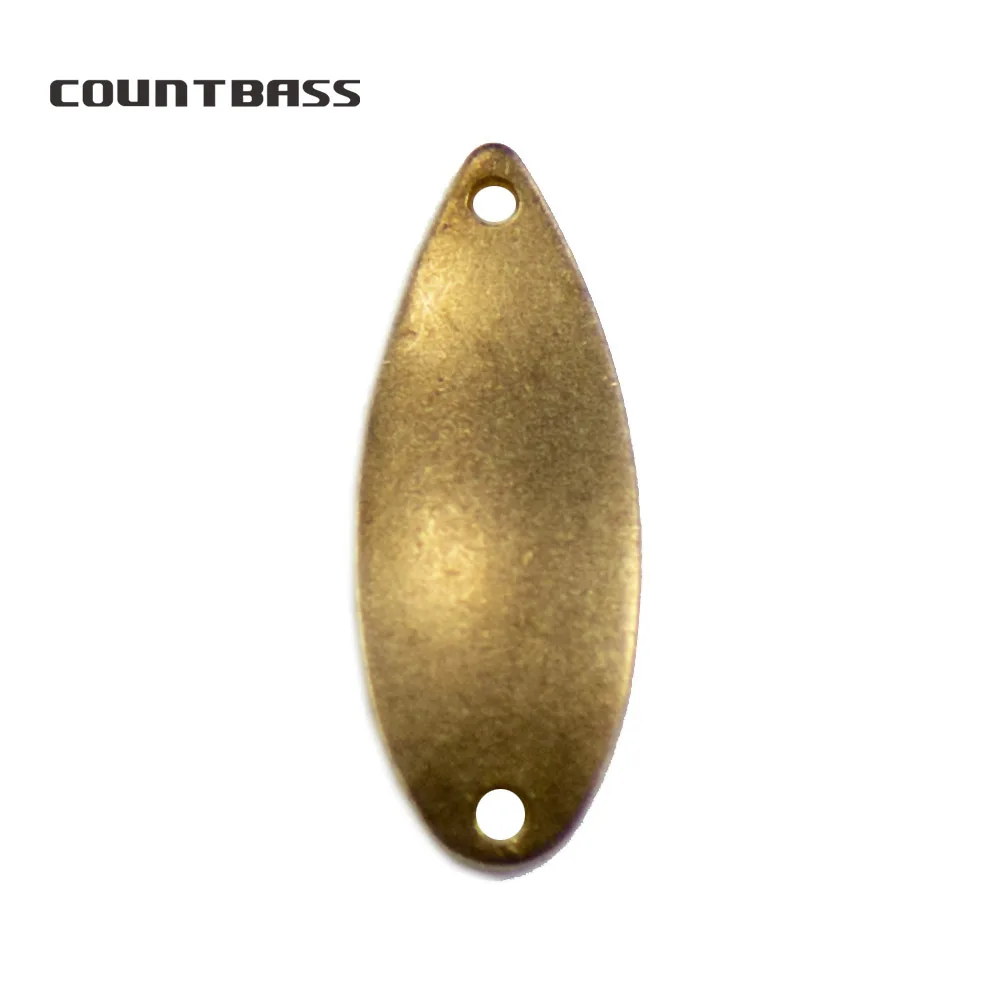 

50pcs Brass Micro Salmon Fishing Spoon Blanks SP012 2.1g ( 5/64oz) , Bass Pike Lure Baits Unpainted