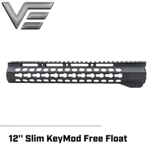 Векторная оптика тонкий KeyMod Тактический 12 дюймов AR15 M4 M16 223/5,56 поплавок поручень кронштейн с стальной бочкой гайка