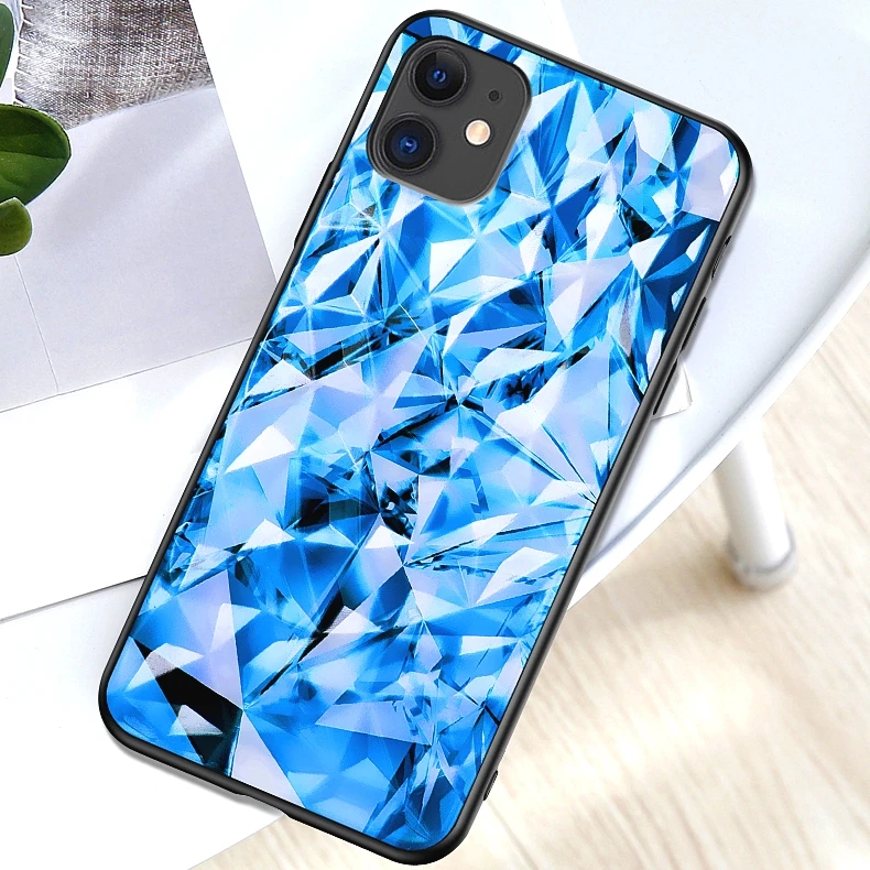LISCN защитный чехол для телефона для samsung Galaxy A50 A10 A20 A30 A60 M10 M20 M40 S9 S10 Note8 9 10 мягкие блестящие-зима; женские туфли-лодочки без шнуровки; яркие чехол - Цвет: Blue